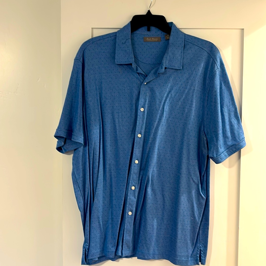 Daniel Cremieux Blue Button Up Short Sleeve